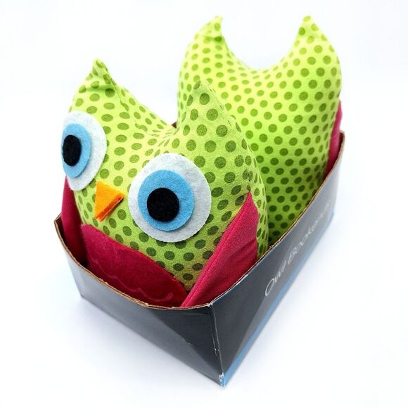 Unbranded Other - NIB Stuffed Owl Bookends (Set of 2)